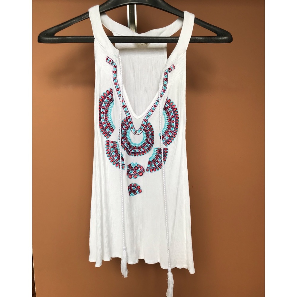 LA Hearts Tribal Pattern Tank Top
